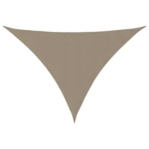 Trójkątny żagiel ogrodowy, tkanina Oxford, 5x5x6 m, taupe
