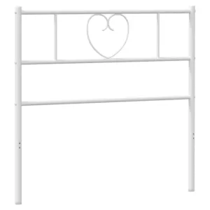 Metalowe wezgłowie, białe, 75 cm
