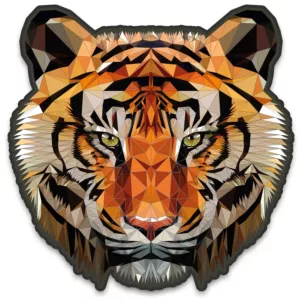 Puzzle drewniane Tygrys | Dangerous Tiger | 200 elementów | XL