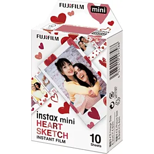 Wkład Fujifilm Instax mini HEART SKETCH 10szt