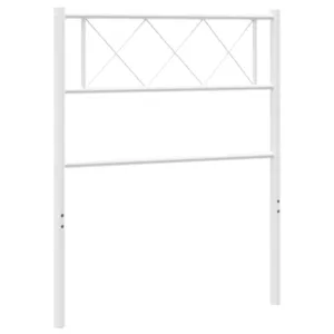Metalowe wezgłowie, białe, 75 cm