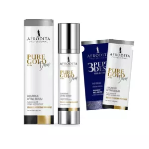 Afrodita Pure Gold Divine 24 Ka Luksusowe Serum Liftujące + 2 Próbki