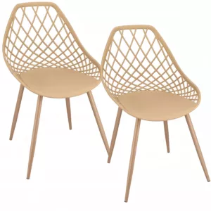 2 x Krzesło ARANDA beżowe + nogi kolor