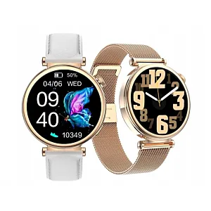 Smartwatch Damski Kiano Watch Style Zegarek rozmowy powiadomienia Sport zdrowie Polskie menu