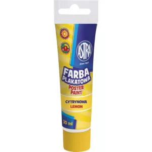 Farba plakatowa Astra tuba 30 ml - cytrynowa