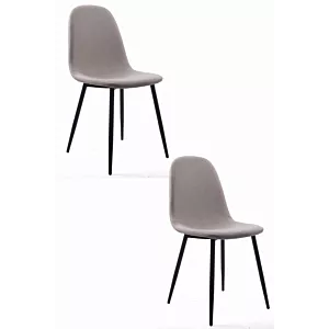 Krzesło DART - beż / nogi czarne x 2