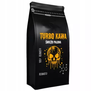 TURBO Kawa ziarnista Do ekspresu 1kg 100% Robusta ROBUSTO