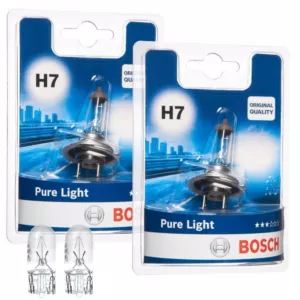 Żarówki H7 BOSCH Pure Light 12V 55W + W5W