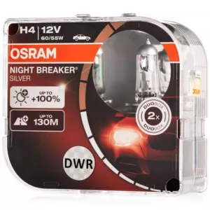 Mocne żarówki H4 OSRAM Night Breaker Silver +100%