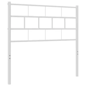 Metalowe wezgłowie, białe, 75 cm