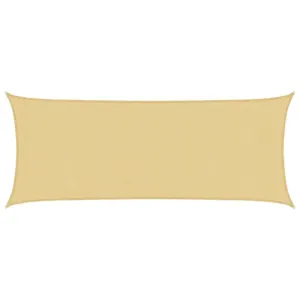 Żagiel przeciwsłoneczny, piaskowy, 4,5x2 m, 100% poliester