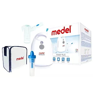 MEDEL Family Plus & Jet Rhino Inhalator +torba +maseczka dla dzieci + nebulizator do oczyszczania zatok GWARANCJA 5 LAT