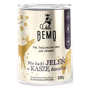 BEMO - Nie Bądź JELEŃ, w KASZĘ dmuchaj - Monobiałkowa karma - jeleń - 800g