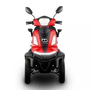 Skuter elektryczny pojazd inwalidzki BILI BIKE SHINO QUADRO 30Ah LIT czerwony/czarny (jasny czerwony)