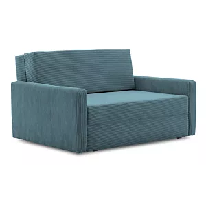 Amerykanka, fotel z funkcją spania, Melma, 144x99x82 cm, błękitny