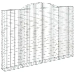 Łukowaty kosz gabionowy 300x30x200/220 cm, galwanizowane żelazo