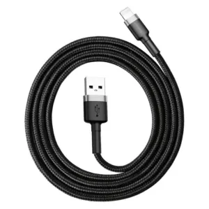 Kabel Lightning USB Baseus Cafule 1,5A 2m (szaro-czarny)