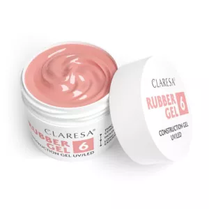 CLARESA Żel budujący do paznokci RUBBER GEL 6 - 45g