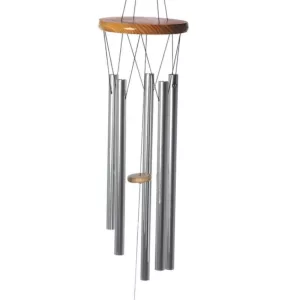 Dzwonki wietrzne drewniane z metalowymi rurkami 88cm