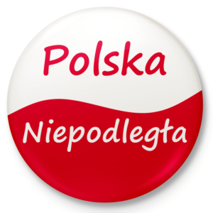 Button magnes na lodówkę Polska Niepodległa