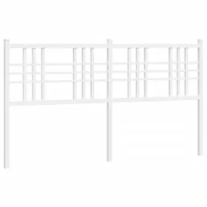 Metalowe wezgłowie, białe, 150 cm