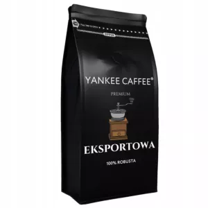 Kawa ziarnista 100% Robusta 1kg świeżo palona DARK ROAST Ciemno palona