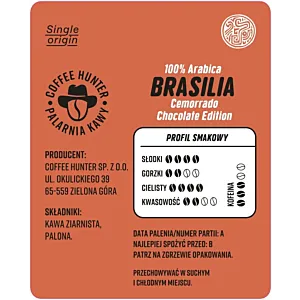 Brasilia Cemmorado Chocolate Edition KAWA ZIARNISTA - 1000 g