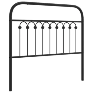 Metalowe wezgłowie, czarne, 100 cm