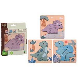 Drewniane puzzle DINO Joueco