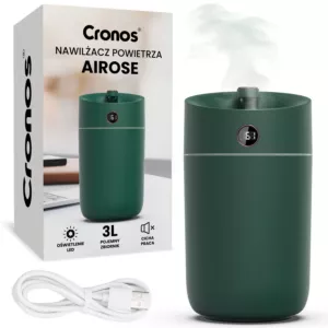 Nawilżacz powietrza ultradźwiękowy Cronos® Airose 3L X12 Zielony