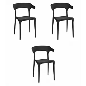 Krzesło ULME - czarne x 3