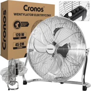Wentylator podłogowy mocny wiatrak 120W Cronos KYT-30D1