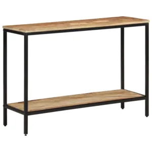 Stolik konsolowy, 100x35x70 cm, surowe lite drewno mango