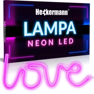 Neon LED Heckermann wiszący LOVE Heckermann