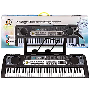 Keyboard MQ-6119L Organki, 61 Klawiszy, Mikrofon, Nauka Gry