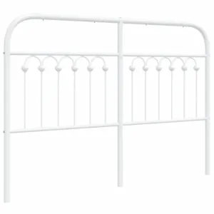 Metalowe wezgłowie, białe, 135 cm