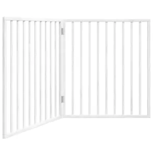 Składana bramka zabezpieczająca dla psa, 2 panele, biała, 160cm