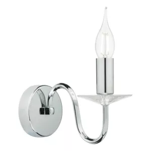 Kinkiet Pique Wall Light Polished Chrome Crystal