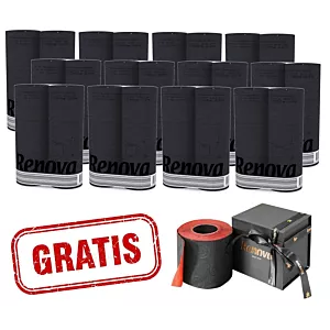 12x Czarny papier toaletowy Renova 6R +gratis