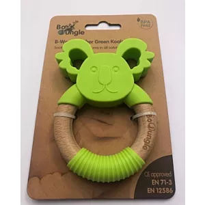 B-Gryzak drewniano-silikonowy Animals Green Koala