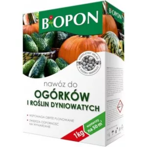 BIOPON,,NAWÓZ DO OGÓRKÓW I INNYCH ROŚLIN 1KG DYNIOWATYCH