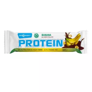 Baton proteinowy WPI o smaku bananowym w mlecznej czekoladzie bezglutenowy 60g
