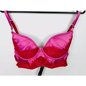 Biustonosz usztywniany 75B różowo czerwony Ann Summers