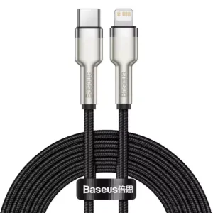 Kabel USB-C do Lightning Baseus Cafule, PD, 20W, 2m (czarny)