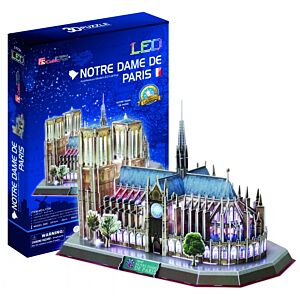 Puzzle 3D Katedra Notre Dame Paryż świecące LED 149 elementów CubicFun
