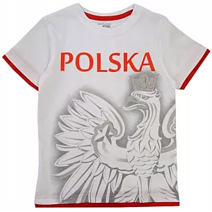 T-SHIRT chłopięcy orzeł GODŁO POLSKA 110 R805A