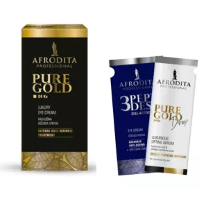 Afrodita Pure Gold 24 Ka Luxury Eye Cream + 2 Próbki