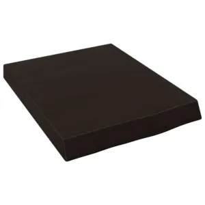 Półka, ciemnobrązowa, 40x50x(2-6) cm, wykończone drewno dębowe