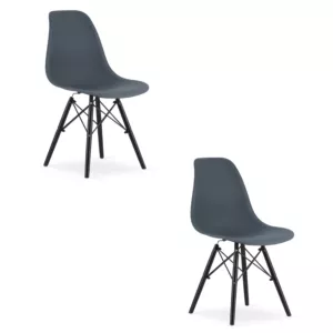Krzesło OSAKA dark slate / nogi czarne x 2