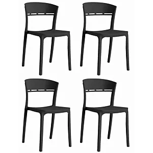 Krzesło COCO - czarne x 4